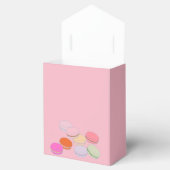 Ballotins Boîte de faveur de macaron français de thème rose  (Ouvert)