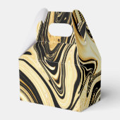 Ballotins Boîte de Faveur de Marbre Noir et Or (Verso)