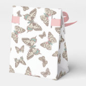 Ballotins Boîte de faveur de mariage à motif papillon (Arrière)