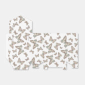 Ballotins Boîte de faveur de mariage à motif papillon (Déplié)