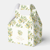 Ballotins Boîte de faveur de mariage au citron (Arrière)