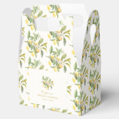 Ballotins Boîte de faveur de mariage au citron (Ouvert)