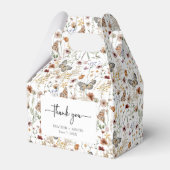 Ballotins Boîte de Faveur de Mariage Bohème Blanche (Verso)