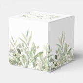Ballotins Boîte de Faveur de Mariage de Feuillage de Verdure (Arrière)