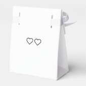 Ballotins Boîte de faveur de mariage des coeurs (Arrière)