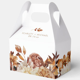 Ballotins Boîte de faveur de mariage élégante d'automne