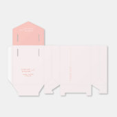 BALLOTINS BOÎTE DE FAVEUR DE MARIAGE EN BLEU ROSE (Déplié)