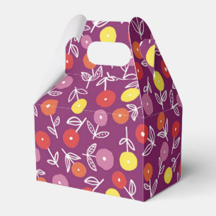 Ballotins Boîte de faveur de mariage / fête à motif floral v