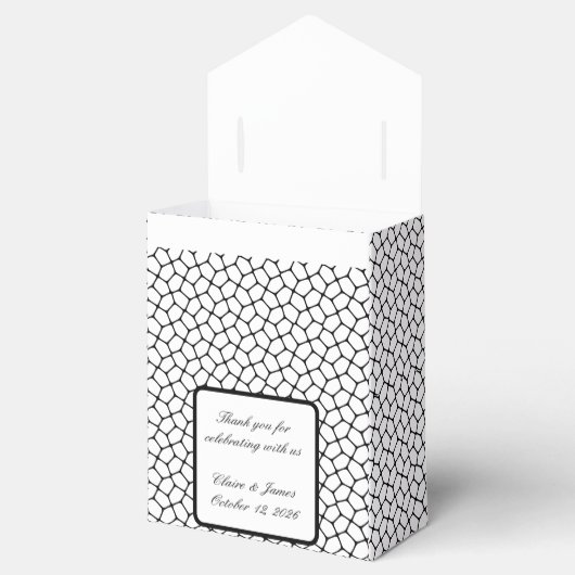 Ballotins Boîte de Faveur de Mariage gothique - Moth & dente (Ouvert)