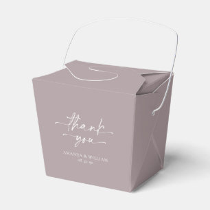 Ballotins Boîte De Faveur De Mariage Lilac Minimaliste