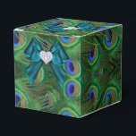 Ballotins Boîte de Faveur de mariage Peacock turquoise<br><div class="desc"></div>