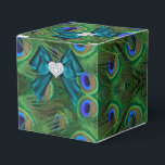 Ballotins Boîte de Faveur de mariage Peacock turquoise<br><div class="desc"></div>