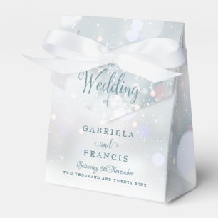 Ballotins Boîte de faveur de mariage pour les premiers floco