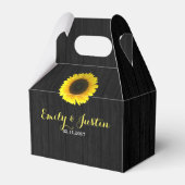 Ballotins Boîte de faveur de mariage Sunflower (Verso)