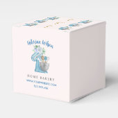 Ballotins Boîte de faveur de mélangeur de fleur bleue (Verso)