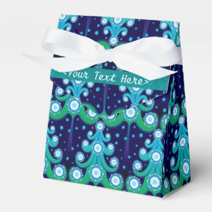 Ballotins Boîte de faveur de motif d'arbres de Noël personna