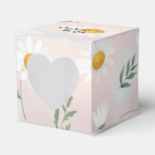 Ballotins Boîte de Faveur de Motif de Fleurs de Marguerite E