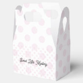 Ballotins Boîte de Faveur de Mystère Rose Petits Points (Ouvert)
