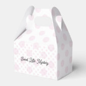 Ballotins Boîte de Faveur de Mystère Rose Petits Points (Verso)