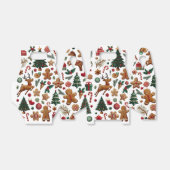 Ballotins Boîte de faveur de Noël amusante (Déplié)