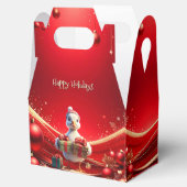 Ballotins Boîte de faveur de Noël de canard mignon (Ouvert)