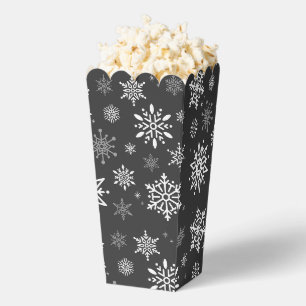 Ballotins Boîte de faveur de Noël Flocons de neige