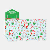 Ballotins Boîte de faveur de Noël Pickleball (Déplié)