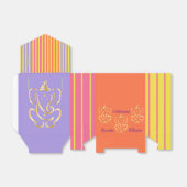 Ballotins Boîte de faveur de nuit de Mehndi (Déplié)