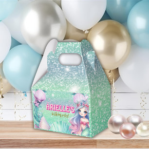 Ballotins Boîte de faveur de paillettes violettes et sarcell