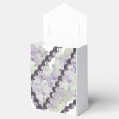 Ballotins Boîte de faveur de perles et d'hydrangeas mauves (Ouvert)