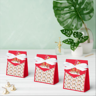 Ballotins Boîte de faveur de petit Rudolf le renne