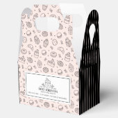 Ballotins Boîte de faveur de petite entreprise Cupcake rose  (Ouvert)