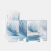 Ballotins Boîte de faveur de plume - vous pouvez ajouter vot (Déplié)