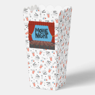 Ballotins Boîte de faveur de pop-corn de soirée cinéma