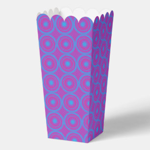 Ballotins Boîte de faveur de popcorn à impression géométriqu