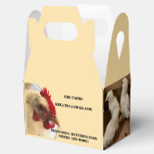 Ballotins Boîte de faveur de poulet (Ouvert)