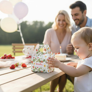 Ballotins Boîte de faveur de premier anniversaire douce frai