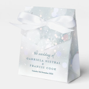 Ballotins Boîte de faveur de premiers flocons de neige de ma