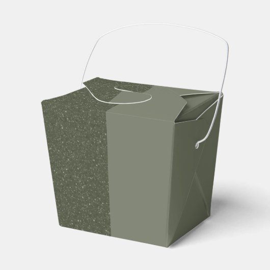 Ballotins Boîte de faveur de retrait personnalisée en vert m (Verso)