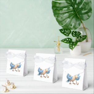 Ballotins Boîte de Faveur de Ruban Blanc de Père Mignon