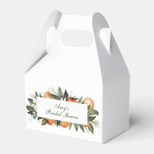 Ballotins Boîte de faveur de style Gable Orange Main Squeeze