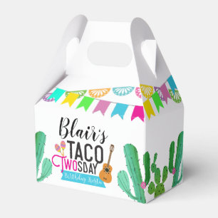 Ballotins Boîte de faveur de Taco Twosday
