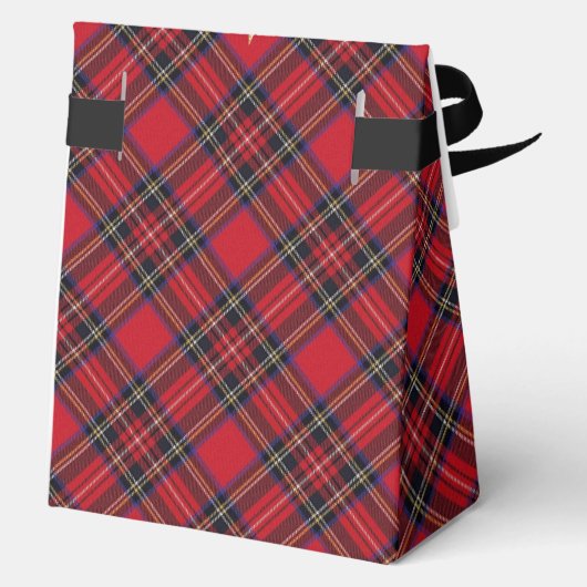Ballotins Boîte de faveur de tartan écossais original Royal (Verso)