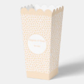 Ballotins Boîte de faveur de Terrazzo - Orange Peach Popcorn (Recto)