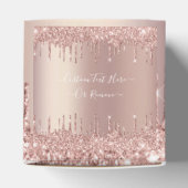 Ballotins Boîte de faveur de texte personnalisé Paillettes R (Haut)