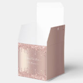 Ballotins Boîte de faveur de texte personnalisé Paillettes R (Ouvert)