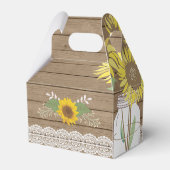 Ballotins Boîte de faveur de tournesol de pot de maçon de ca (Arrière)