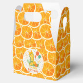 Ballotins Boîte de faveur de tranche d'orange Citrus (Ouvert)