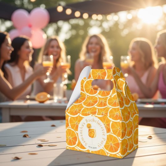 Ballotins Boîte de faveur de tranche d'orange Citrus