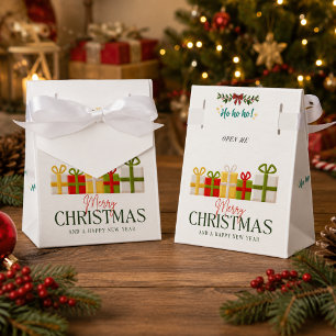 Ballotins Boîte de faveur de vacances de Noël joyeux